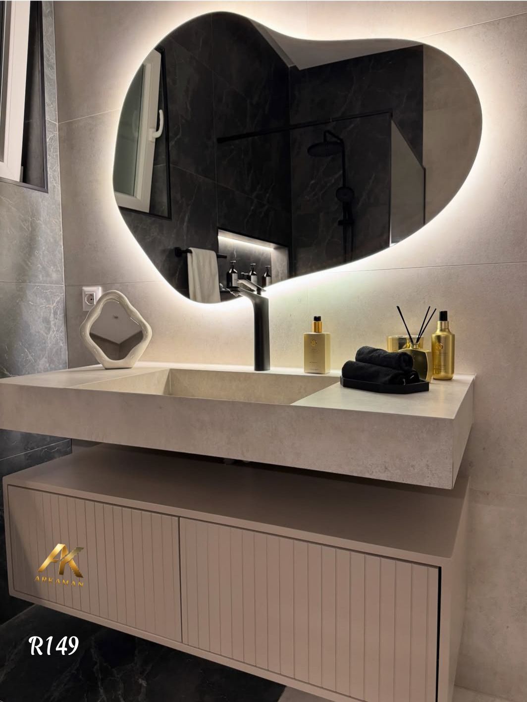 روشویی کابینتی  مدرن سرامیک  آرکامن مدل- R149
