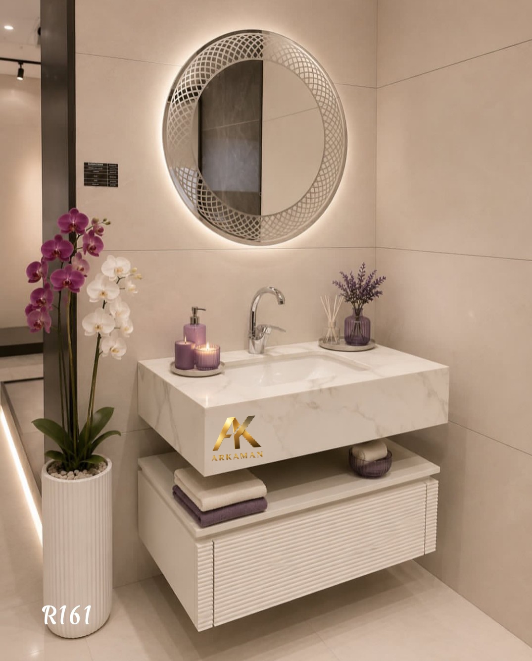 روشویی کابینتی طرح مدرن و لوکس آرکامن مدل -R161