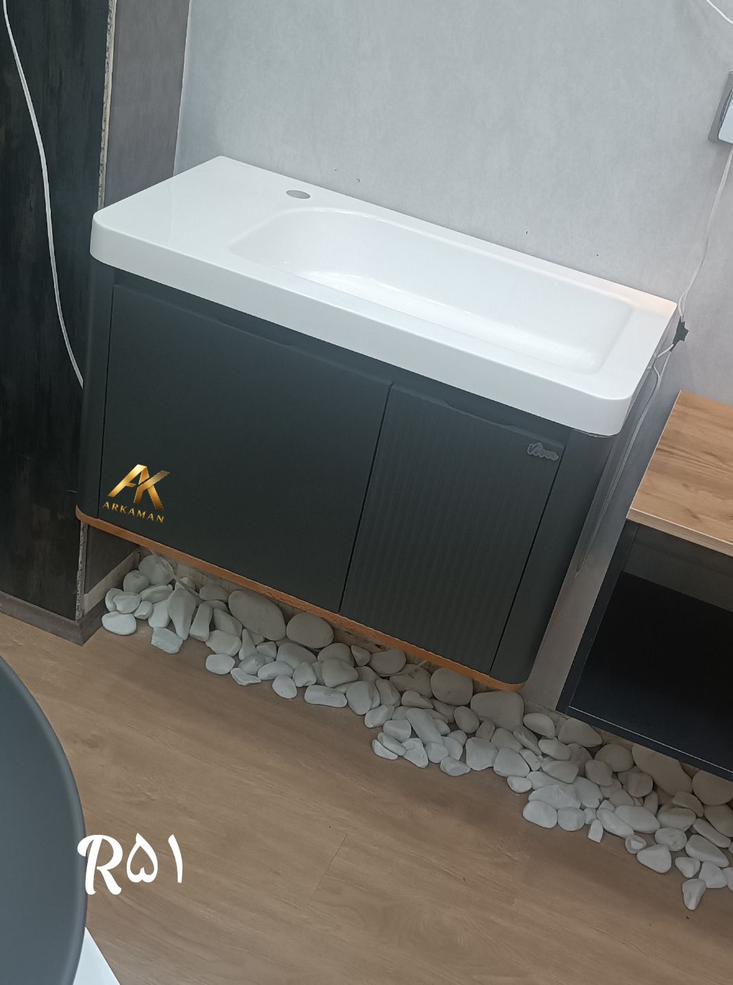 روشویی کابینت PVC کاسه داخل   آرکامن مدل- R51